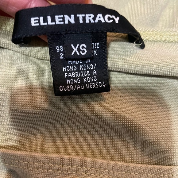 Ellen Tracy Pale green/ yellow / creamy top size XS - Picture 6 of 7